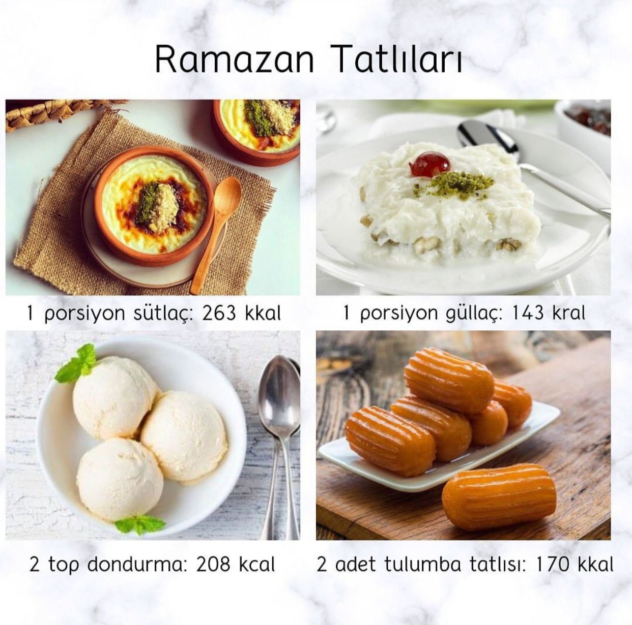 Ramazan Tatlıları ve Kalorileri
